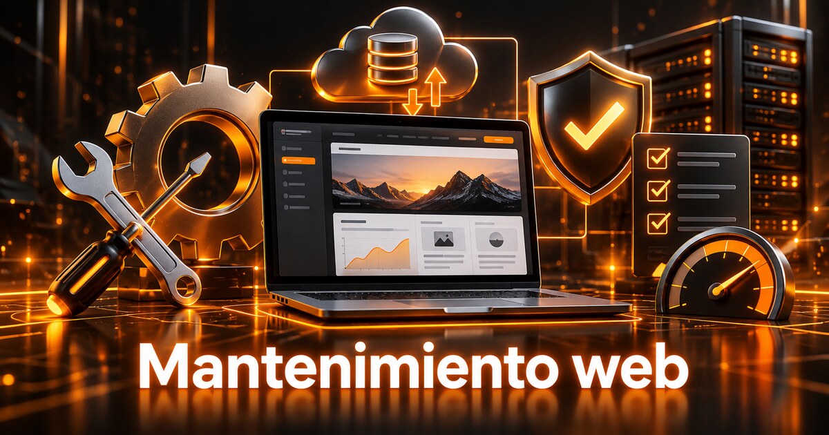 Mantenimiento web para negocios con respaldo, seguridad, actualizaciones y rendimiento